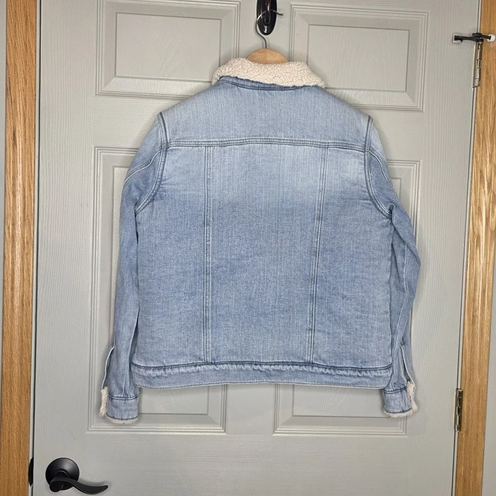 Idyllwind Women's Edgewood Sherpa Lined Denim Jacket Sz Large Western Wear - Picture 6 of 7